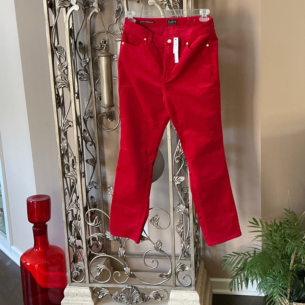 Talbots Bold Red Straight Leg Jeans